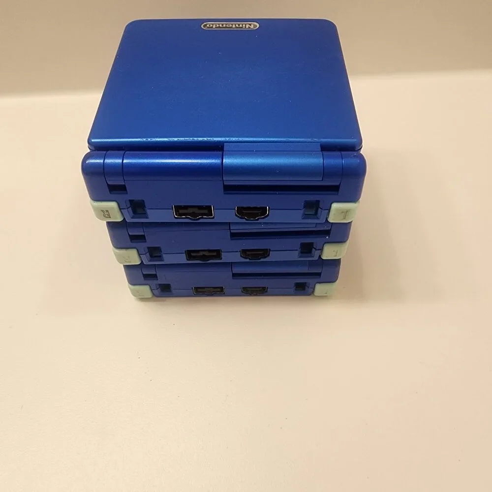 1X Rare Nintendo Blue Gameboy Advance SP 100% GENUINE Rockman (Japanese Megaman)